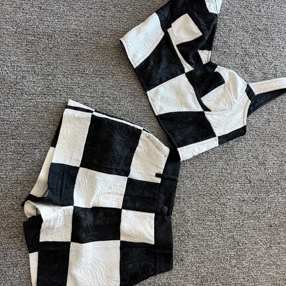 Tops - Dolce and gabbana Checkered Two-Piece Set